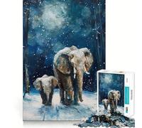Winters Gentle Giants 1000-piece Jigsaw Puzzles Think Exercise Game Tight Interlock No Gaps Interactive Brain Challenge for Home (38x26cm)