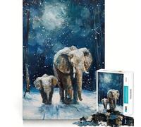 Winters Gentle Giants Jigsaw Puzzle 1000 Piece Mental Exercise Fun Seamless Fit Precise Pieces Engaging Way to Pass Free Hours (50x75cm)