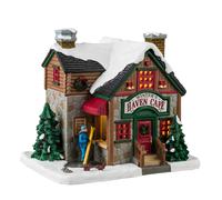 Winter's Haven Café Lemax Christmas Village Illuminated Building