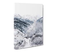 Wintertime At Denali National Park Alaska Canvas Print | Gallery Wrapped 30mm Frame Wall Art | 30x20 inches | Ready to Hang | Modern Landscape Picture | Living Room Bedroom Lounge Office