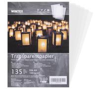 WINTEX Tracing Paper A4 100gsm (135 Sheets) - Transparent Vellum Paper for Printer Drawing Art Sketch Pattern Transfer - Ideal for Arts Crafts Architectural Drawings - Translucent