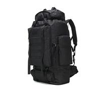 WintMing Camping Hiking Backpack Expandable 70L/100L Molle Rucksack Waterproof Traveling Daypack, No Internal Frame(upgrade-100L-Black)