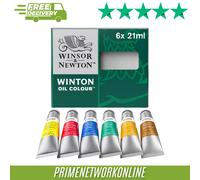 Winton Oil Colour Set 6 x 21ml Tubes 100% ORIGINAL ⭐⭐⭐⭐⭐