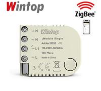 wintop DIY Zigbee Smart Life Switch Module Alexa, Single 16A One Gang Universal WiFi Switch Control Compatible With Google Home Assistant for Lights Household Appliance