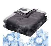 Winuoyang Cooling Blanket for Night Sweats, Breathable Lightweight Blanket for Summer Hot Weather 100x140cm(Grey)