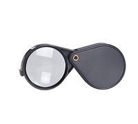 WINVIN Pocket Magnifier Loupe 5X 10X 15X Triple Folding Magnifying Glass Jewelry Eye for Gemstone Coin Stamp Reading