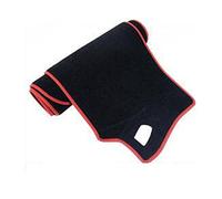 WINVOX Auto Sunshade Dash Mat Dashboard Cover Dash Board Mat For Toyota For Venza 2009~2015 2010 2011 2012 2013 Carpet Pad Sunshade Cushion (Color : Polyester Red Edge)