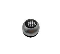 WINVOX for Fiat 500 Car Styling Auto Accessories 5/6 Speed Shift Knob Gear Knob Gear Shift Knob Lever(Silver 6 Speed)
