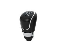 WINVOX for Fiesta 2008-2012 5/6 Speed Manual Gear Shift Knob Gaiter Boot Cover Case Collar Gear Shift Knob Lever(6-Speed Black Knob)