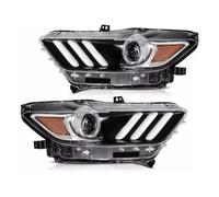 WINVOX For Mustang GT 2015 2016 2017 Headlamp Headlight Assembly Xenon Car Daytime Running Lights Dynamic Turn Signals Front Headlights Assembly(Left rudder,European version)