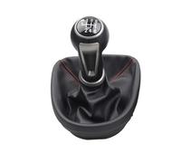 WINVOX for Seat for Leon MK2 1P 2005-2012 5/6 Speed Car Gear Stick Shift Knob with PU Leather Boot Gear Shift Knob Lever(6 Speed)