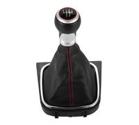WINVOX for VW for Golf 5 6 MK5 MK6 R32 for GTI 04-09 for Scirocco 2009 5 6 Speed Car Gear Shift Knob Stick Knob Gear Shift Knob Lever(Red Line 5)