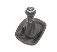 WINVOX for VW for Passat B5 1998-2004 5/6 Speed Gear Shift Knob Leather Gaiter Boot Cover Case Skin Gear Shift Knob Lever(Black 6)