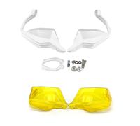 WINVOX Handguards for BMW G310GS G310R G 310 GS 2017-2021 Motorcycle Handguard Hand Guards Shield Brake Clutch Levers Protector 2020 2019 2018 Motorcycle Handguard(White Yellow-Set)