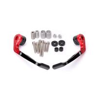 WINVOX Handguards for CF for Motorcycle 250SR 450SR 500SR Universal Motorcycl CNC Aluminum Handlebar Lever Guards Protector Handguard Motorcycle Handguard(Red)