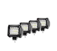 WINVOX Headlamp Assembly 3-Rows LED Work Light 60W 12V Fog Lights Car LED Spotlights 4x4 Boat Light Bar Off Road Headlight For Truck UTV SUV ATV Front Light Assembly(4PCS 4inch)