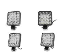 WINVOX Headlamp Assembly 48W 16SMD 4inch Work Light LED Car Front Fog Light 12V 24V Truck SUV 4X4 4WD Engineering Headlights Off-road Headlamp Front Light Assembly(4inch 8PCS)