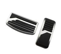 WINVOX Pedal Pads Stainless Anti-Slip Pedal Covers For ASX For Outlander For Lancer For Eclipse For Cross For Pajero AT MT No Drill Silver Pedal Covers