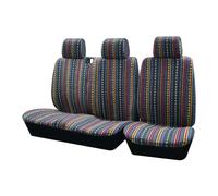 WINVOX Seat Covers For An For Opel For Vivaro 2006 Universal Striped Color Car Seat Covers Auto Seat Cover(C)