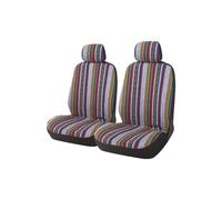 WINVOX Seat Covers For An For Opel For Vivaro 2006 Universal Striped Color Car Seat Covers Auto Seat Cover(A-2PC)