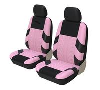 WINVOX Seat Covers For REX II For LIBERO For Van Full Car Seat Covers Set Universal Polyester Fabric Auto Protect Covers Car Seat Protector Auto Seat Cover(Pink-2pcs D)