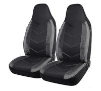 WINVOX Seat Covers Universal 2 Front Sports Car Seat Covers Seat Cushion Fit Car SUV Van Racing Seat Auto Seat Cover(Gray)