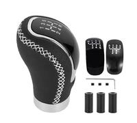 WINVOX Universal 5/6 Speed Gear Shift Knob Shifter Lever Handle Modified Stick Leather Auto Accessories for Manual Car Gear Shift Knob Lever(B)