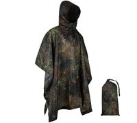 WINWAY Rain Poncho Military Style Poncho Multi Use Rip-Stop Camouflage Waterproof Raincoat
