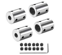 Winwill 4Pcs 8mm to 12mm Rigid Motor Shaft Coupling Coupler Sleeve Coupling Adapter for 3D Printers RC Motor Accessories