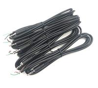 winwill 5Pcs 3.5mm Male Plug to Bare Wire Open End TRRS 4 Pole Stereo 1/8" 3.5mm Plug Connector Cable Replacement for Headphone Headset Earphone Microphone Audio Cable Repair 4.9ft