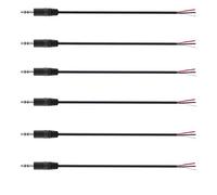 winwill 6Pcs 2.5mm Male Plug to Bare Wire Open End TRS 3 Pole Stereo Plug Jack Connector 2.5mm Audio Cable for Headphone Earphone Replacement Cable Repair