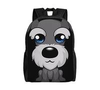WiNwon Adorable Schnauzer Printed School Backpack Lightweight School College Bookbag Casual Student Travel Laptop Daypack