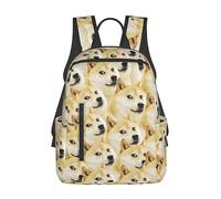 WiNwon Mr Doge Meme Large Backpack Men School Bags for Women Laptop Backpack Travel Daypack Lightweight Bookbag for Students