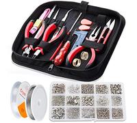 WinWonder Jewelry Making Kit, Jewelry Findings Kit with Pliers and Repair Tools Kit