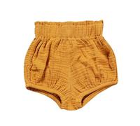 WINWUQB Toddler Girls Bloomer Shorts Unisex Clothes Linen Short Pants Basic Clothes Under Dresses Baby Bubble Shorts Kids Summer Bloomers (Yellow, 3-6 Months)