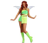 Winx Club Aisha Adult Fairy Costume | Officially Licensed, Includes Top, Skirt, Shorts, Wings, And Accessories