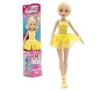 Winx Club Stella Ballerina Doll 27 cm, Articulated Dancing Star with Spinning Wrist Action, Ballet Outfit & Removable Shoes, Poseable Toy for Girls & Boys Age 3+