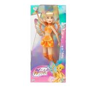 Winx Fairy Doll - Stella with Glitter Wings & Articulated Joints - Removable Fairy Accessories - Radiant Transformation Look - Official Winx Club Toy for Girls - Ages 4+