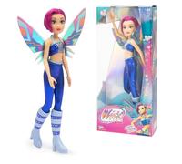 Winx Fairy Doll - Tecna with Glitter Wings & Articulated Joints - Removable Fairy Accessories - Tech-Inspired Transformation Look - Official Winx Club Toy for Girls - Ages 4+