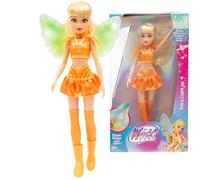 Winx Fairy Light Up Wings Doll - Stella with Sparkling Outfit & Glowing Wings - 27cm Fashion Doll with Poseable Limbs - Interactive Light-Up Wings for Magical Play - Official Winx Club Toy - Ages 4+