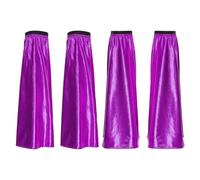 winying 1 Pair Detachable Leg Warmer Flared Metallic Shiny Elastic Openings Accessory Halloween Purple One Size