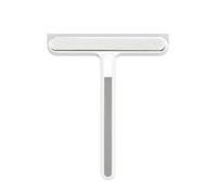winying 4-in-1 Window Squeegee Cleaner Tool with Handle Floor Scrub Brush for Shower Glass Car Windshield Windows Cleaning White One Size