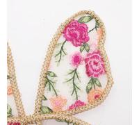 winying Adults and Kids Butterfly Wings Fairy Wings Flower Embroidered Angel Wings for Halloween Dress Up Type C-2 One Size