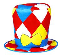 winying Assorted Pattern Funny Party Top Hats Novelty Crazy Hats Dress Up Costume Hat For Halloween Cosplay Party Colorful Plaid One Size