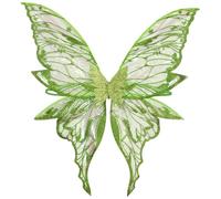 winying Elastic Strap Wings: Glittery Butterfly Wings for Themed Parties Green One Size