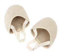 winying Leather Half Soles Dance Shoes Womens Lyrical Pirouette Soft Faux-Suede Turners Dance Shoes for Turning Boys Nude 36-37