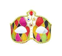 winying Masquerade Mask For Women Shiny Rhinestone Venetian Party Prom Ball Mask For Masquerade Cosplay Red One Size