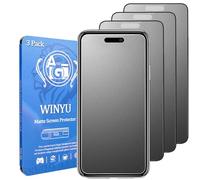 WINYU 3PCS Matte Tempered Glass for iPhone 16 Pro Max/17 Pro Max Full Coverage Screen Protector Matt Anti-Glare Anti-Scratch 9H Tempered Glass Protective Film for iPhone 16 Pro Max/17 Pro Max,6.9"
