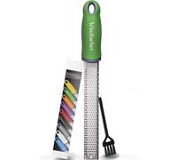 Winzbacher Premium Zester - Parmesan, Lemon, Nutmeg & Ginger Grater I Razor Sharp Stainless Steel I Dishwasher Safe I Includes Protection & Cleaning