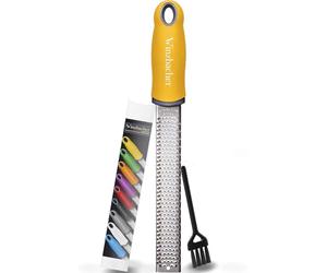 Winzbacher Premium Zester - Parmesan, Lemon, Nutmeg & Ginger Grater I Razor Sharp Stainless Steel I Dishwasher Safe